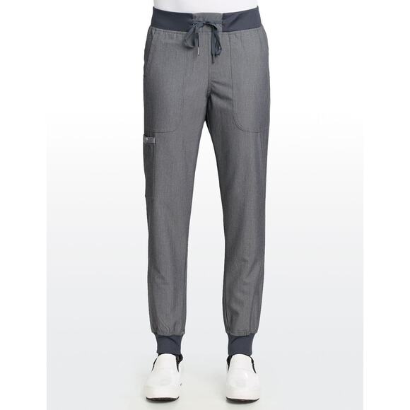 Med Couture Touch Gray Jogger Scrub Pants XS Stretch Pockets Medical Uniform - Picture 7 of 14
